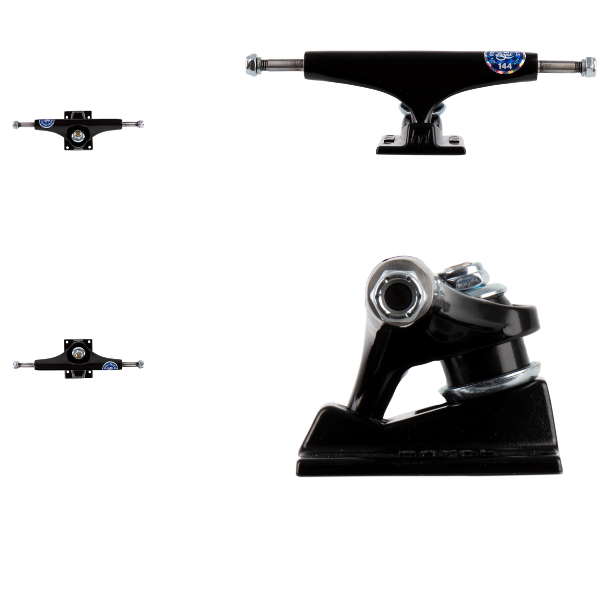 Royal Black Skateboard Trucks - 149mm