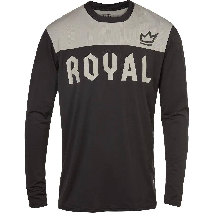 Royal Apex Long Sleeve Jersey - Black/Grey Medium