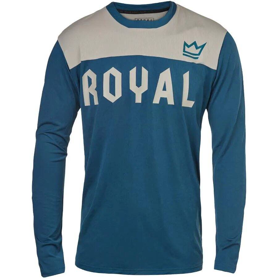 Royal Apex Long Sleeve Jersey - Grey/Petrol XLarge