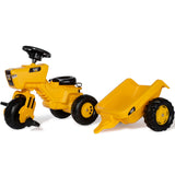 Rolly Toys CAT Trio Tractor w/ Electronic Steering Wheel & Trailer
