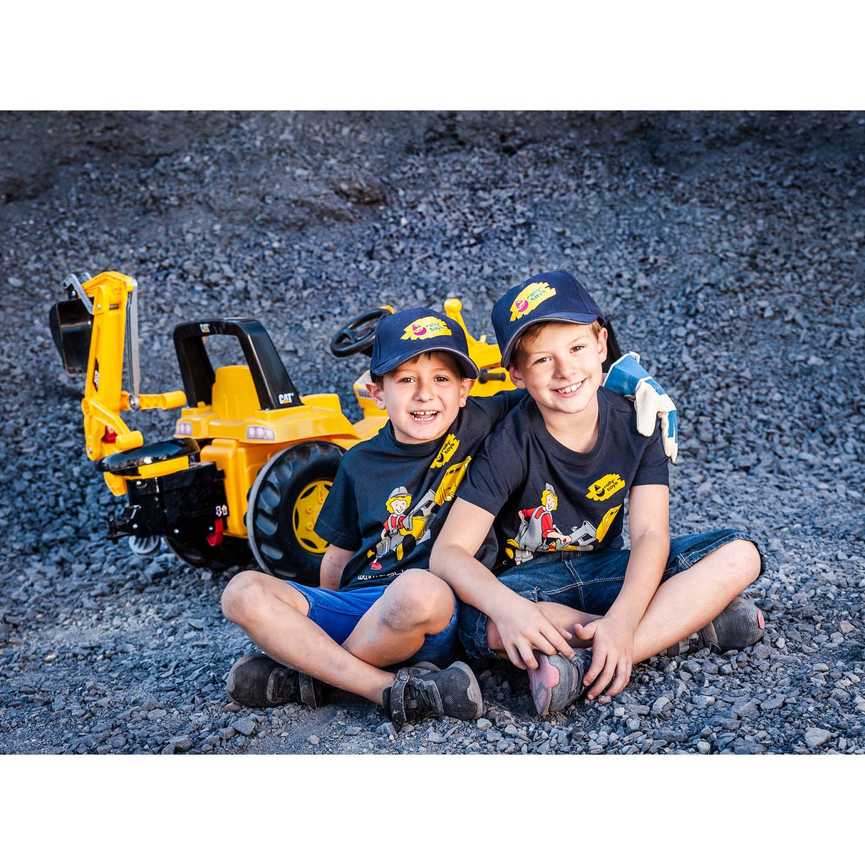 Rolly Toys CAT Tractor w/ Frontloader & Rear Excavator