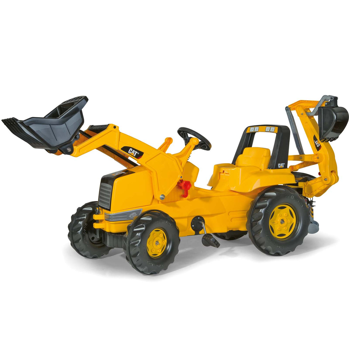 Rolly Toys CAT Tractor w/ Frontloader & Rear Excavator