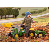 Rolly Toys John Deere Tractor Frontloader w/ Trailer