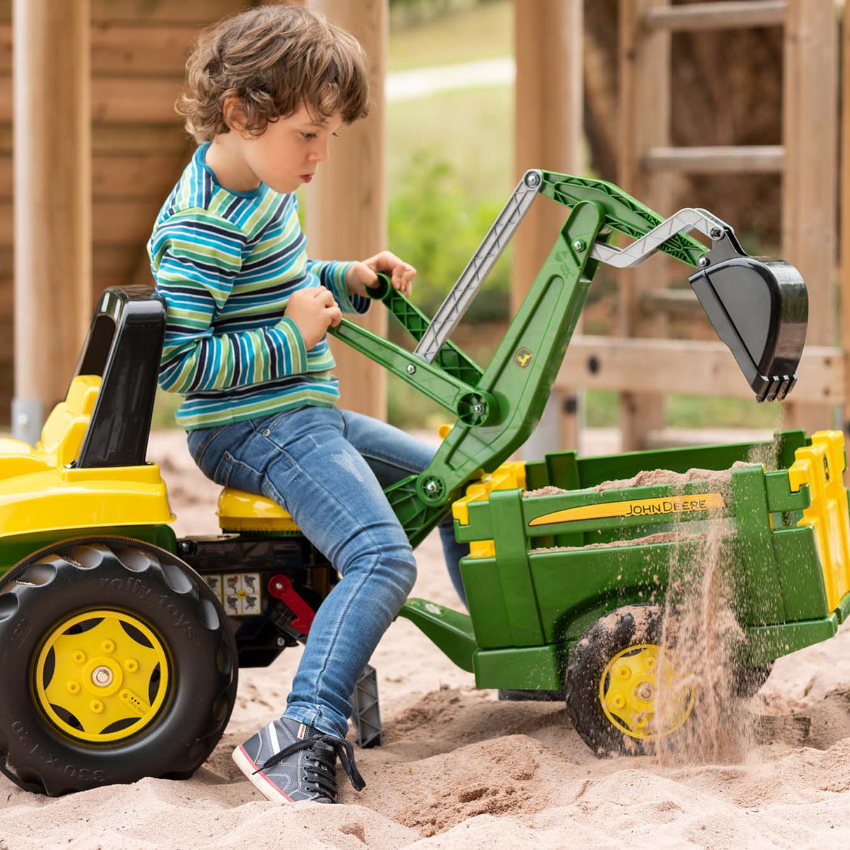 Rolly Toys Rear Excavator - John Deere