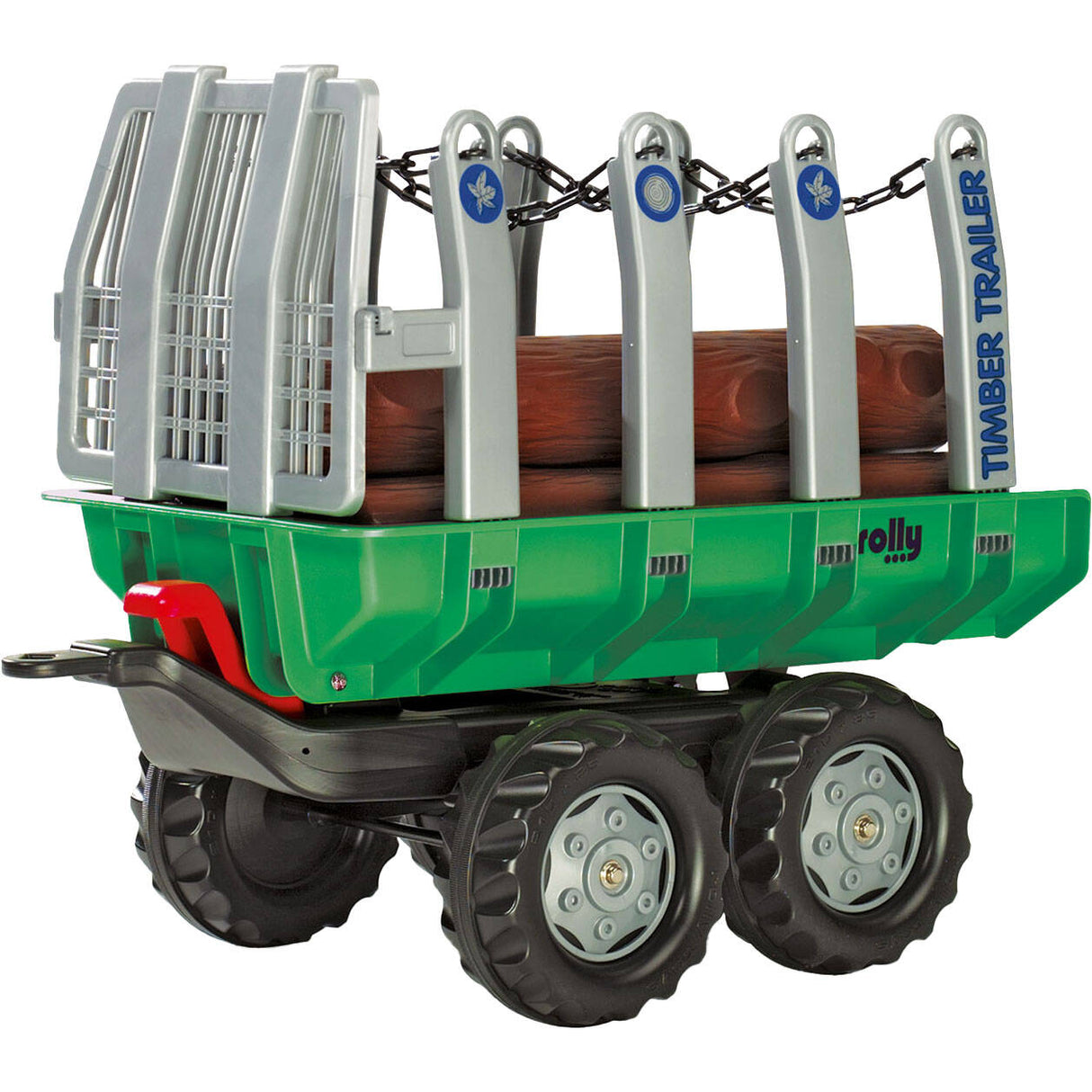Rolly Toys Timber Trailer & Logs - Green