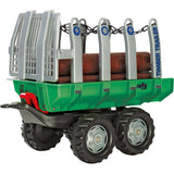 Rolly Toys Timber Trailer & Logs - Green