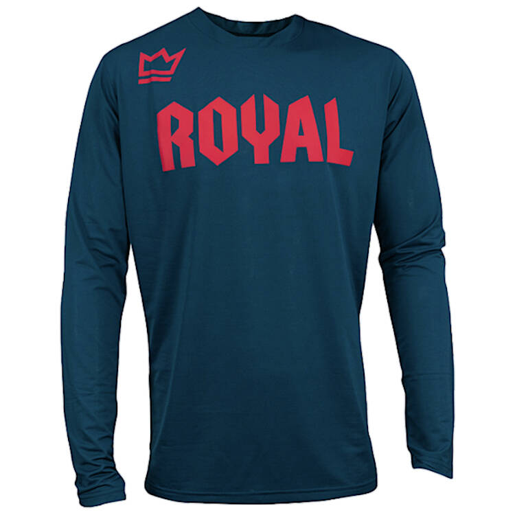 Royal Racing Race Long Sleeve Jersey - Petrol Blue Large