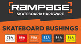 Rampage Skateboard Bushings - Orange 90A (Medium/Soft)