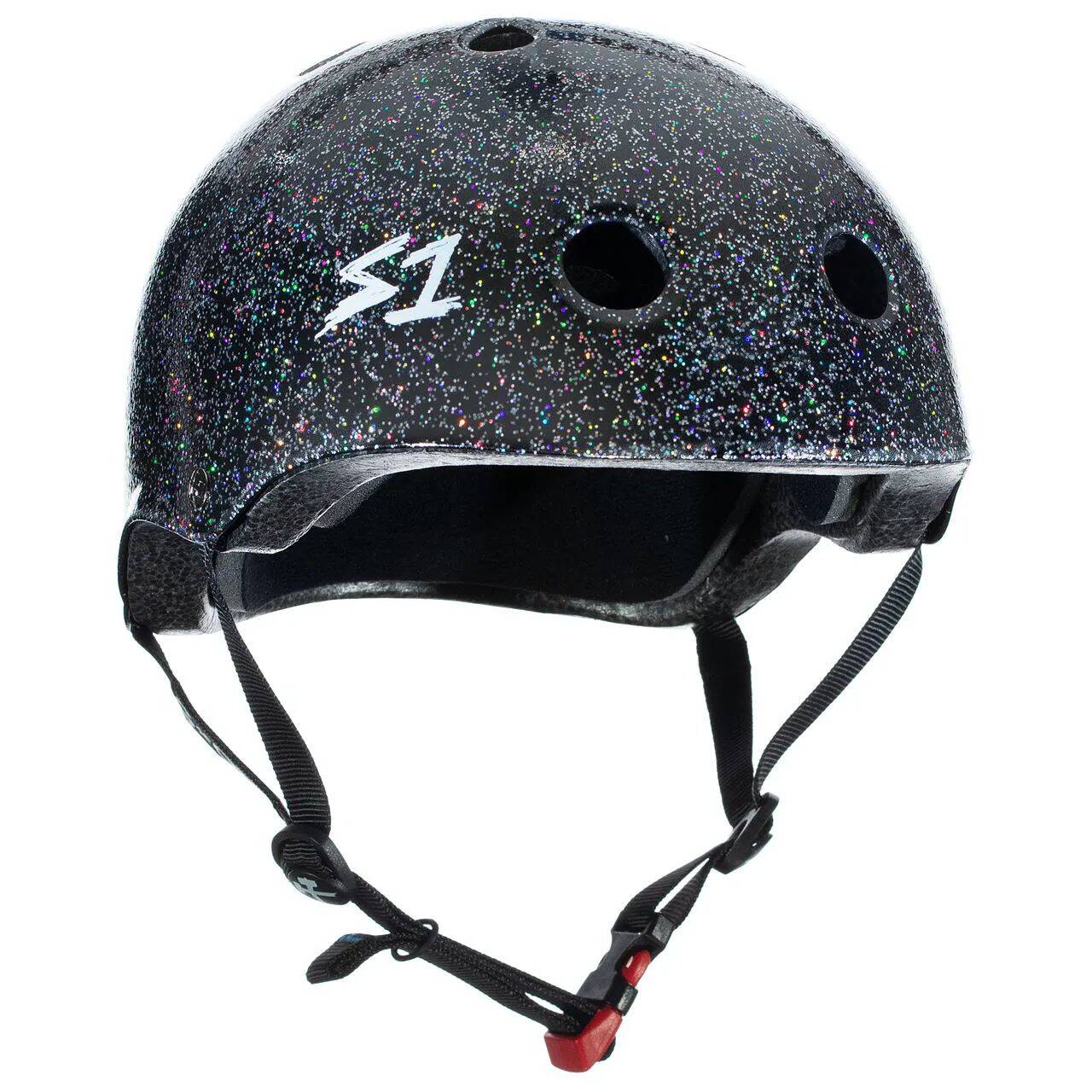 S1 Mini Lifer Helmet - Black Gloss Glitter