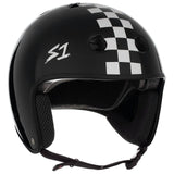 S1 Retro Lifer Helmet - Black Gloss White Checker