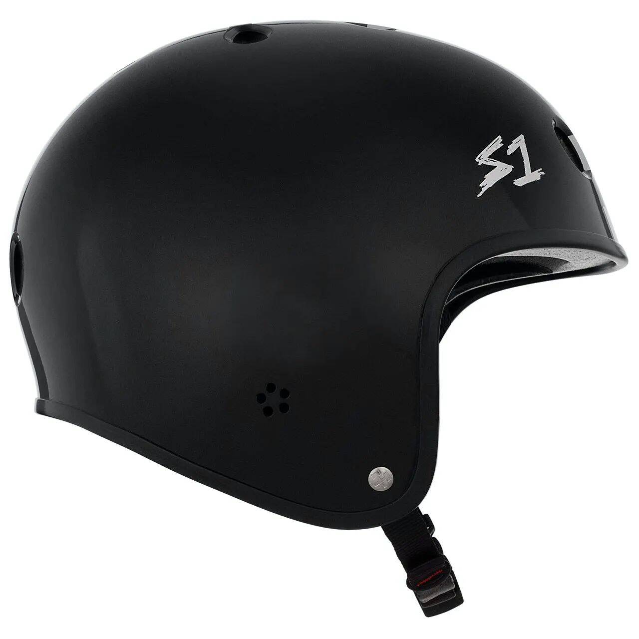 S1 Retro Lifer Helmet - Black Gloss White Checker