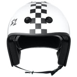 S1 Retro Lifer Helmet - White Gloss Black Checker