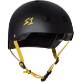 S1 Lifer Multi Impact Helmet - Matte Black/Yellow Strap