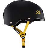 S1 Lifer Multi Impact Helmet - Matte Black/Yellow Strap