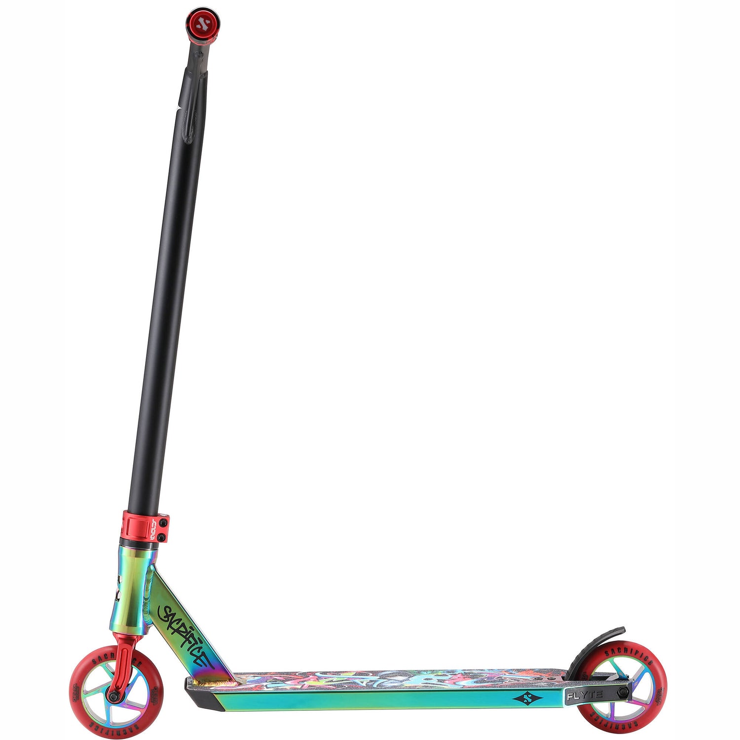 Sacrifice Flyte 115 V2 Stunt Scooter - Neochrome/Red Graffiti