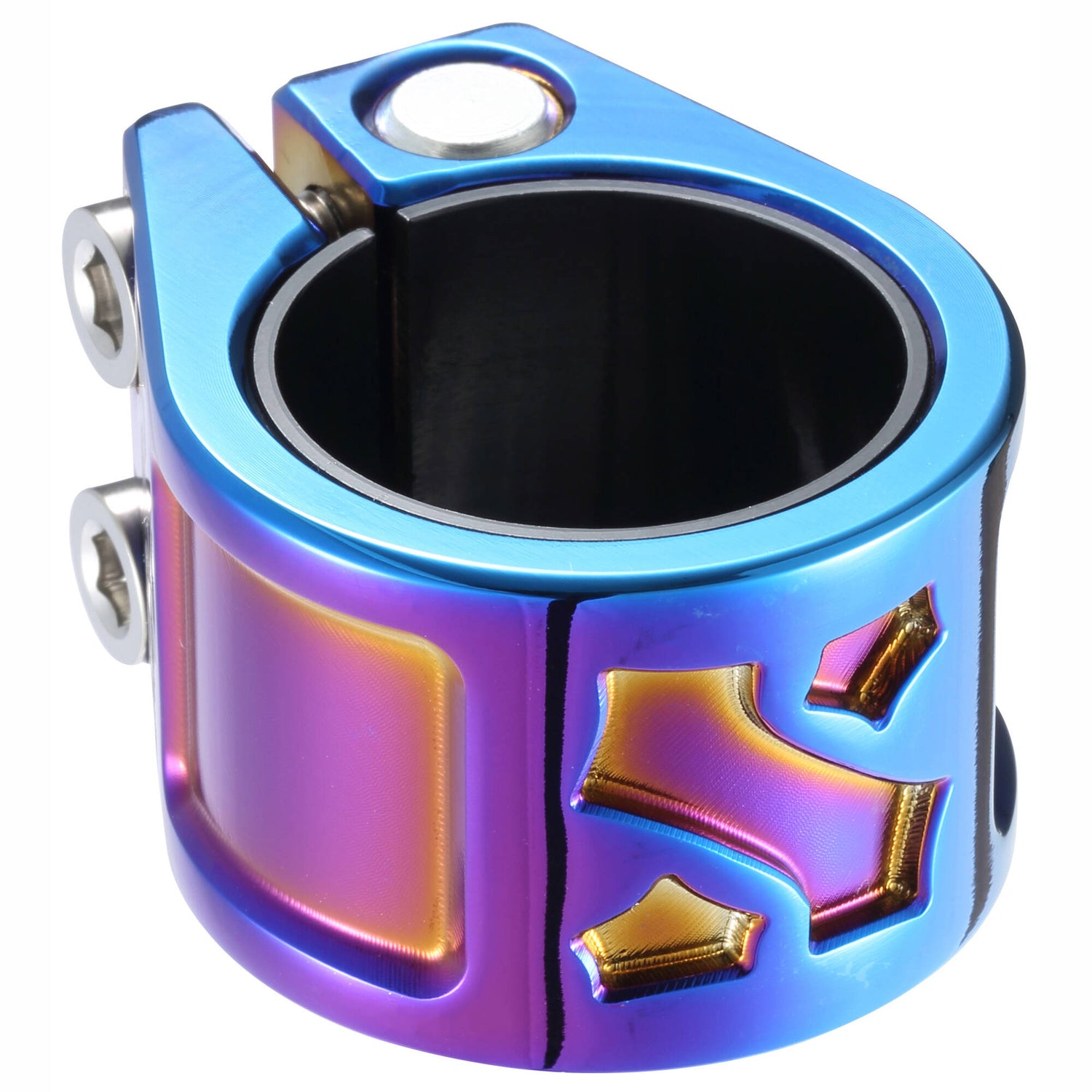 Sacrifice Spy IHC 2 Bolt Scooter Collar Clamp - Neo Blue