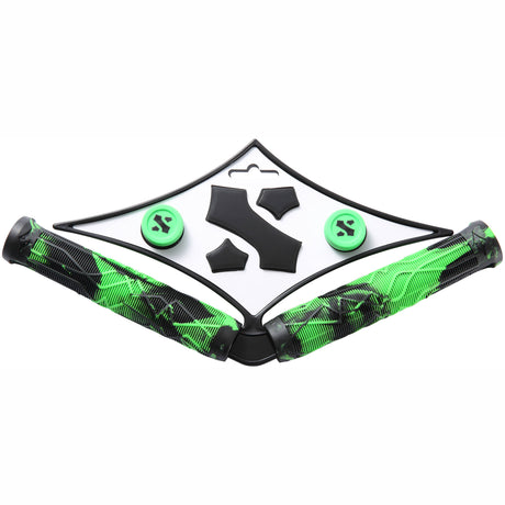 Sacrifice Spy Scooter Grips - Black/Green