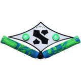 Sacrifice Spy Scooter Grips - Blue/Green