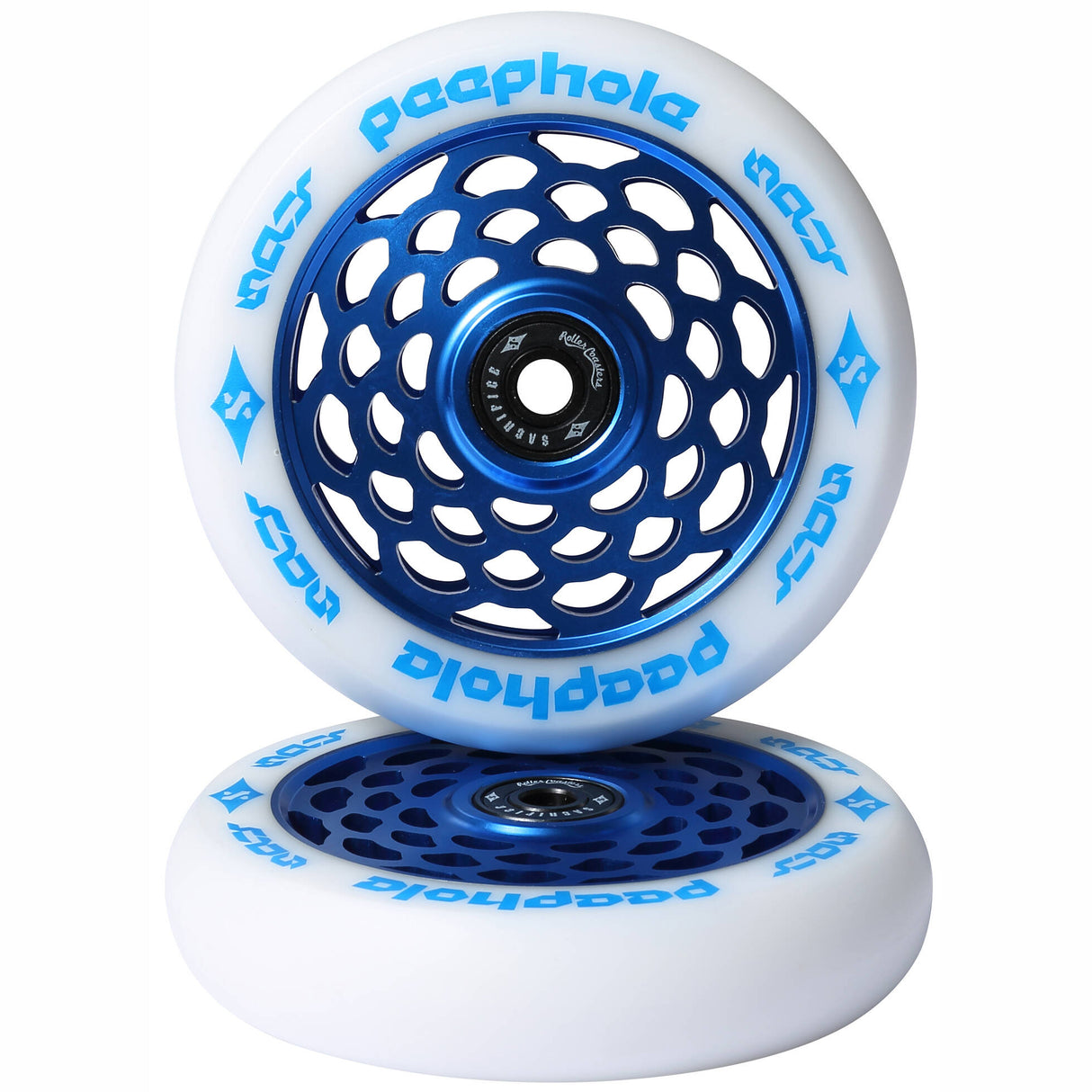 Sacrifice Peephole Scooter Wheels 110mm (pair) - Blue