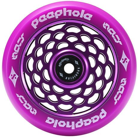 Sacrifice Peephole 110mm Scooter Wheels (pair) - Purple