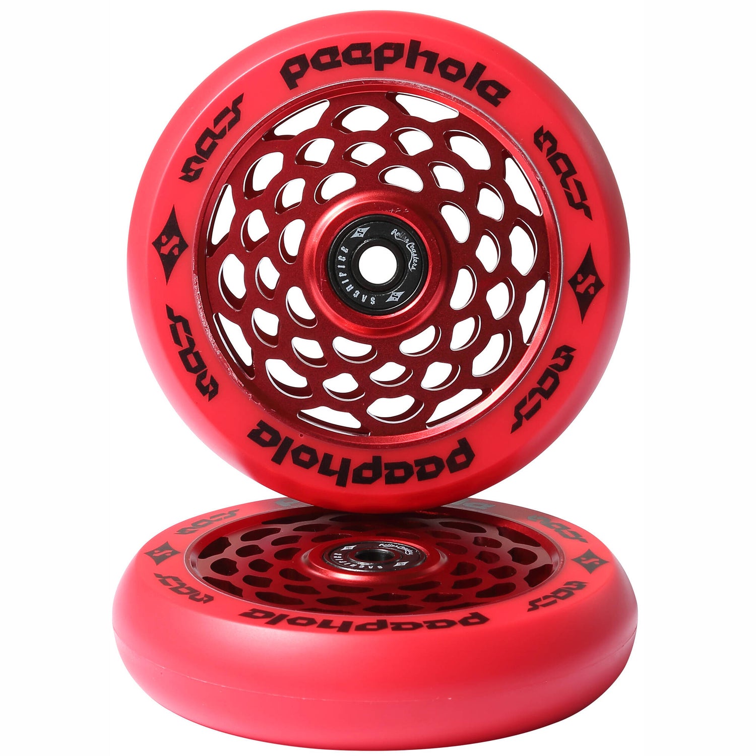 Sacrifice Peephole Scooter Wheels 110mm (pair) - Red