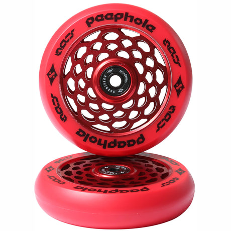 Sacrifice Peephole Scooter Wheels 110mm (pair) - Red