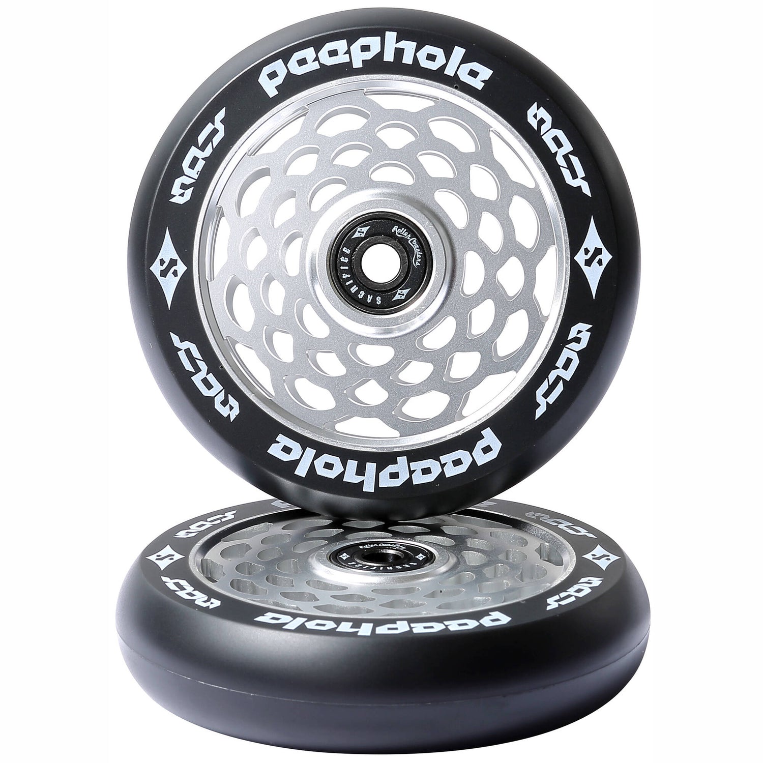 Sacrifice Peephole Scooter Wheels 110mm (pair) - Silver
