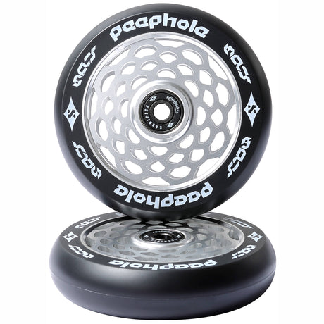 Sacrifice Peephole Scooter Wheels 110mm (pair) - Silver