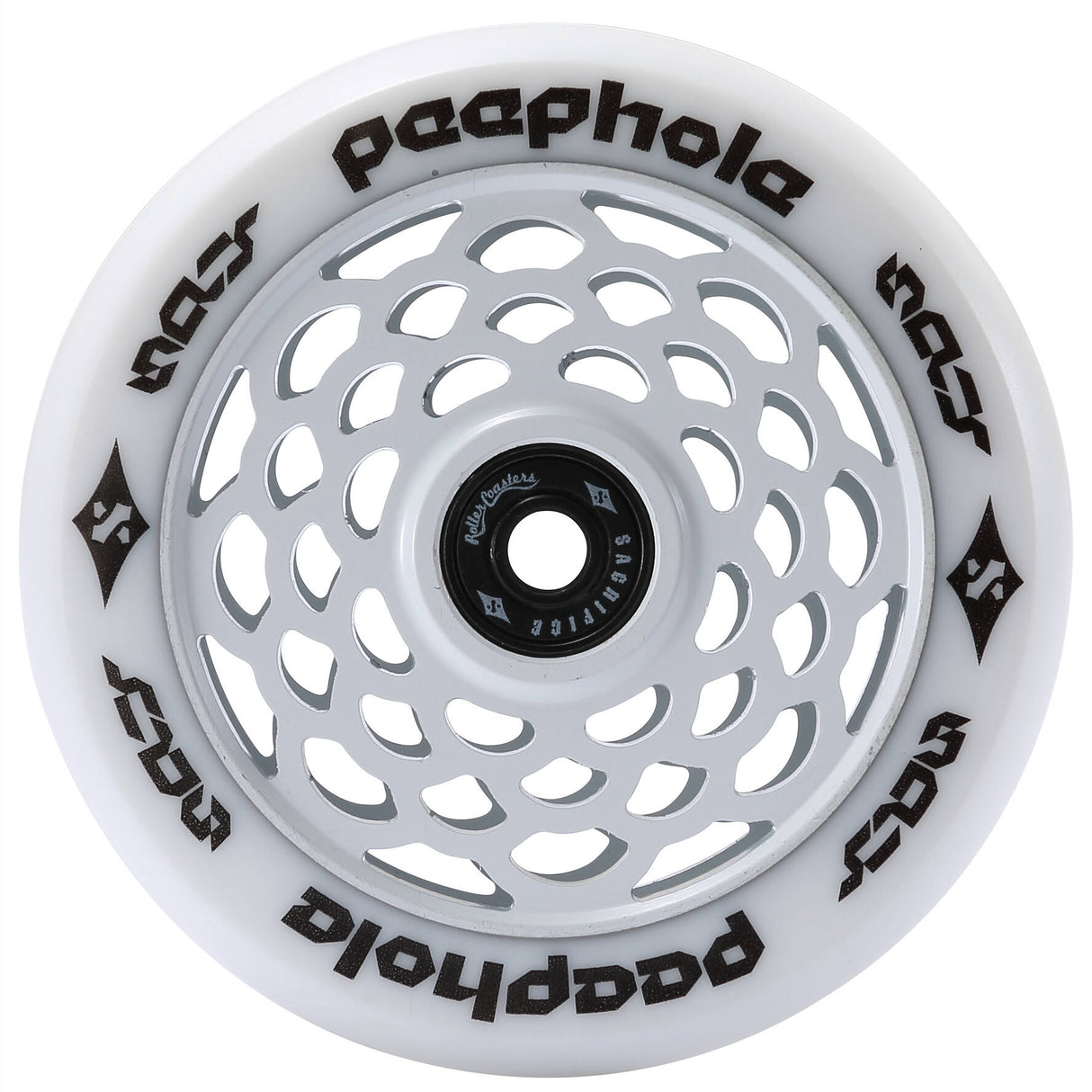 Sacrifice Peephole 110mm Scooter Wheels (pair) - White
