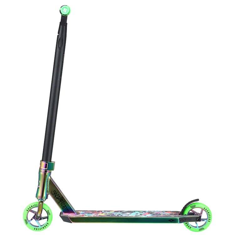 Sacrifice Flyte 115 V2 Stunt Scooter - Neochrome/Green Graffiti