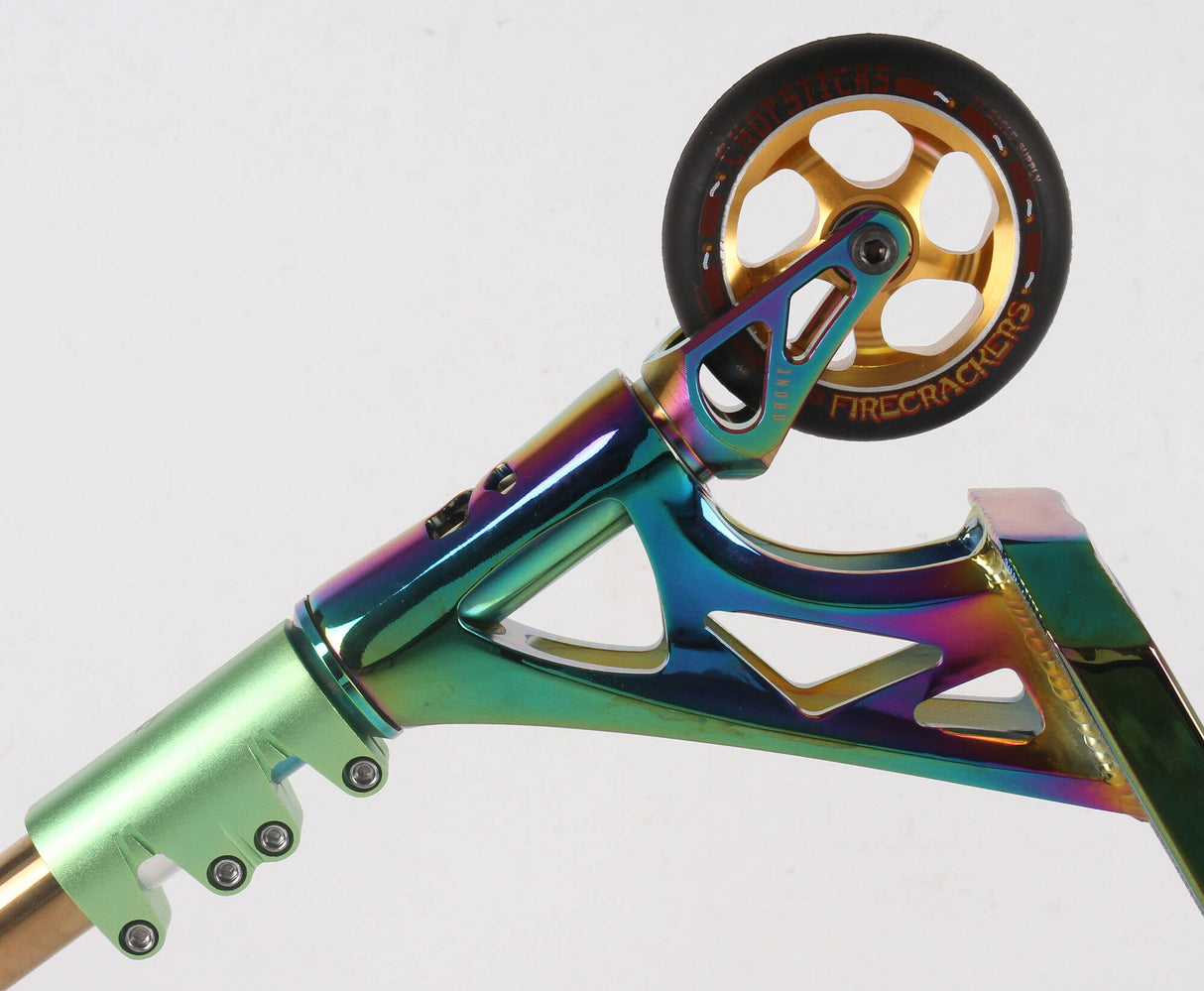 Sacrifice Custom Stunt Scooter - Neochrome/Gold