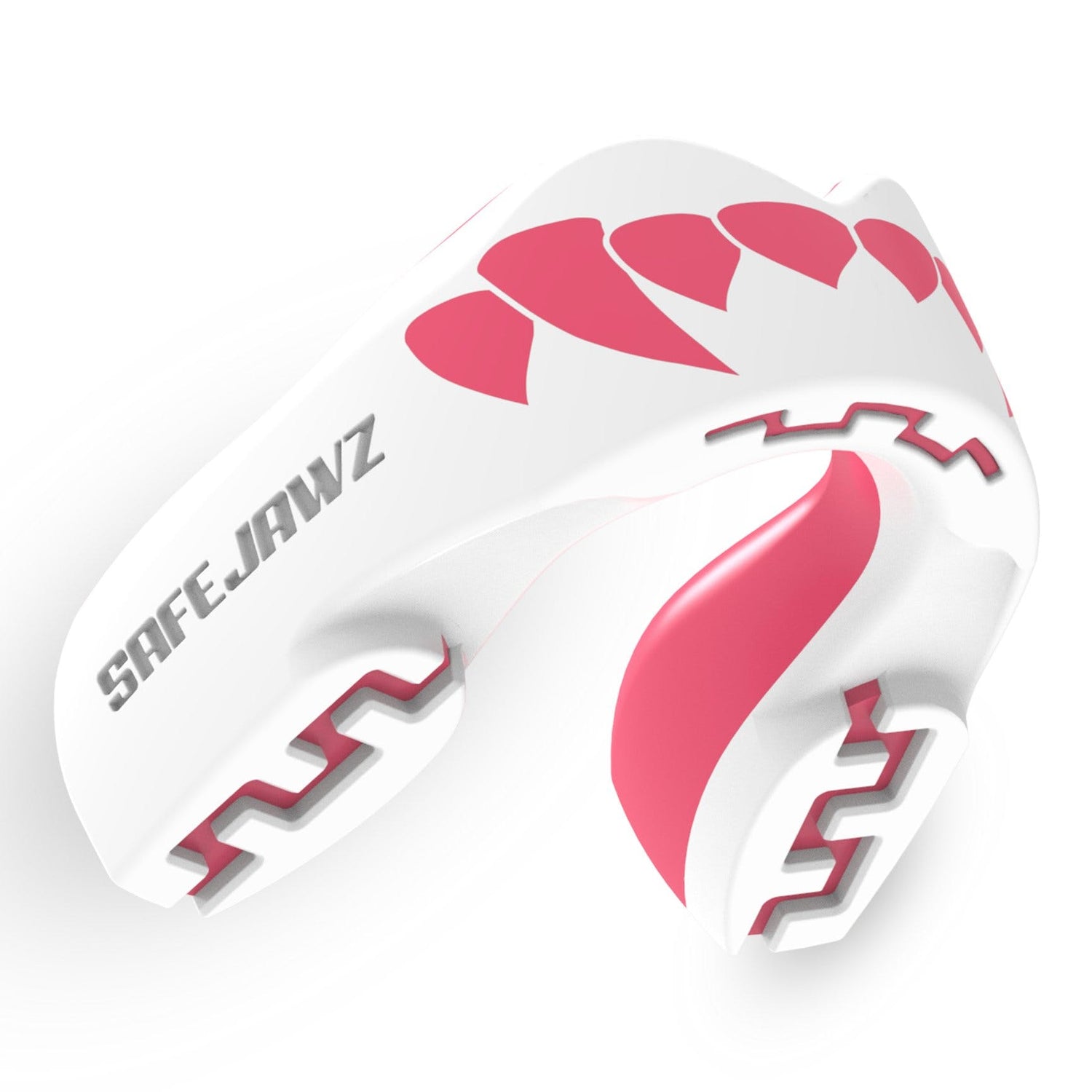 Safejawz Extro-Series Mouth Guards - Fangz - White/Pink