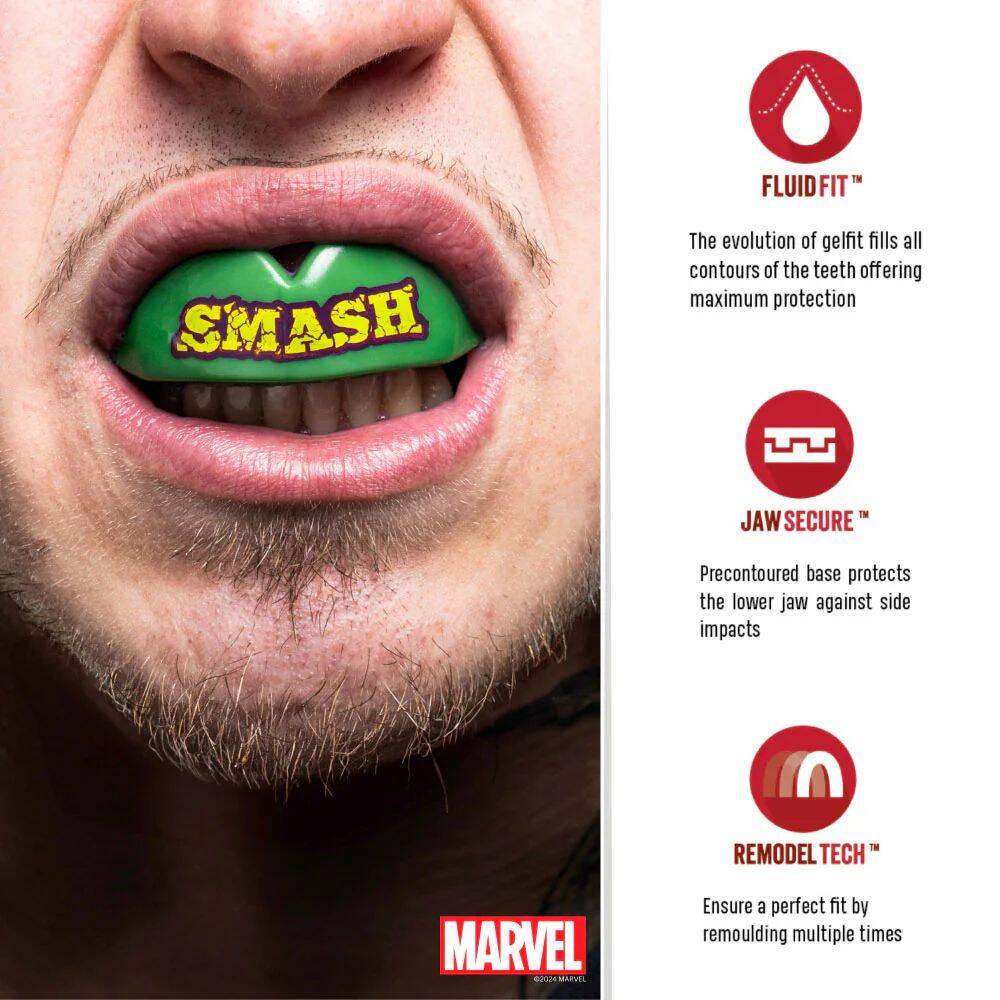 Safejawz Marvel Junior Mouth Guards - The Hulk