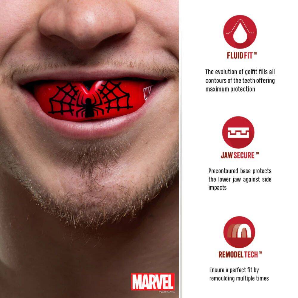 Safejawz Marvel Junior Mouth Guards - Spider-Man