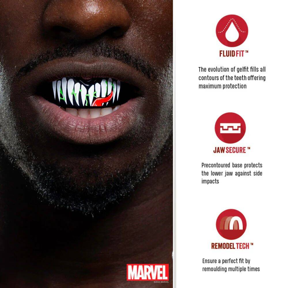 Safejawz Marvel Junior Mouth Guards - Venom