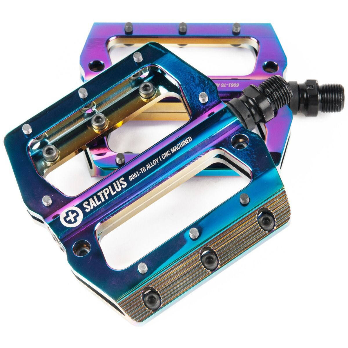 Saltplus Echo 9/16 CNC Alloy Sealed BMX Pedals - Oilslick