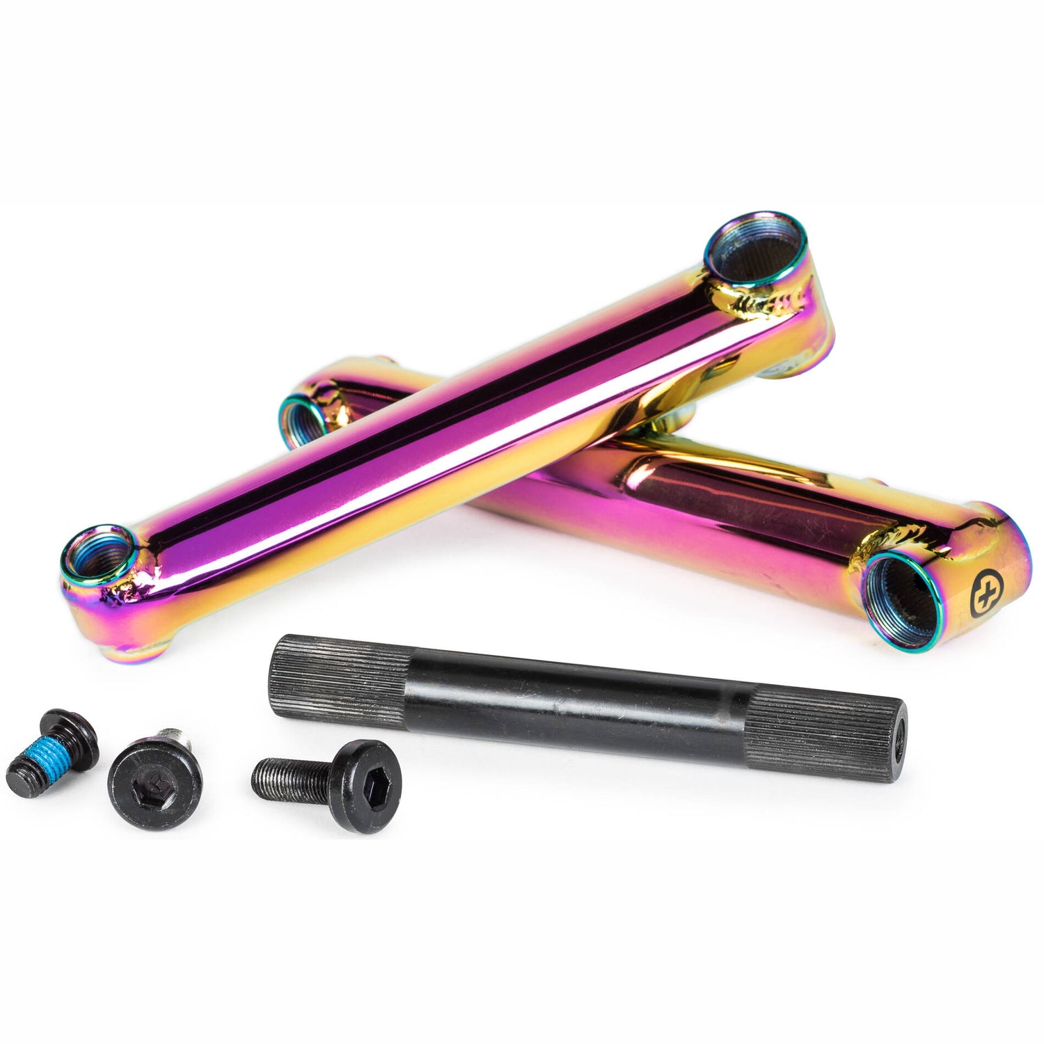 Saltplus Pro48 175mm Mid Bottom Bracket BMX Cranks - Oilslick