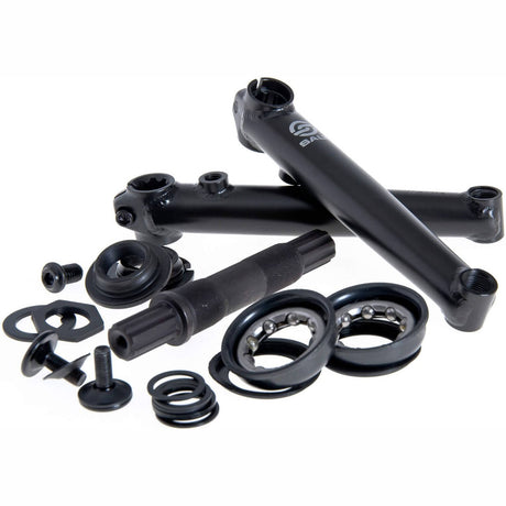 Salt Rookie 175mm US BMX Cranks With Adapter - Black