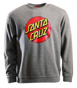 Santa Cruz Classic Dot Crewneck - Dark Heather LRG