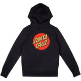Santa Cruz Classic Dot Womens Hoodie - Black Womens 14