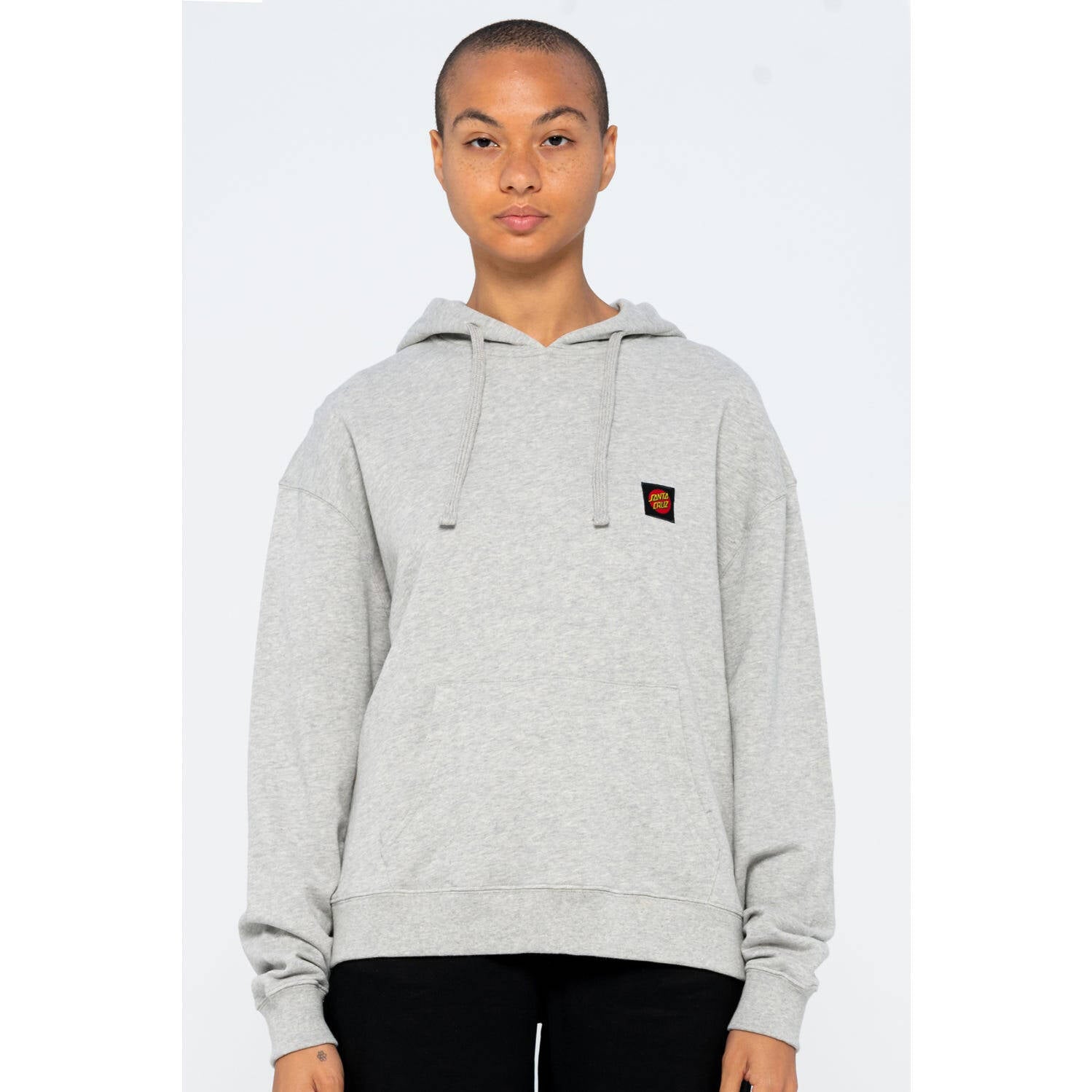 Santa Cruz Classic Label Hoodie - Heather Grey