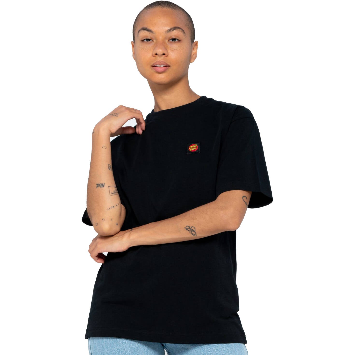 Santa Cruz Classic Label T Shirt - Black