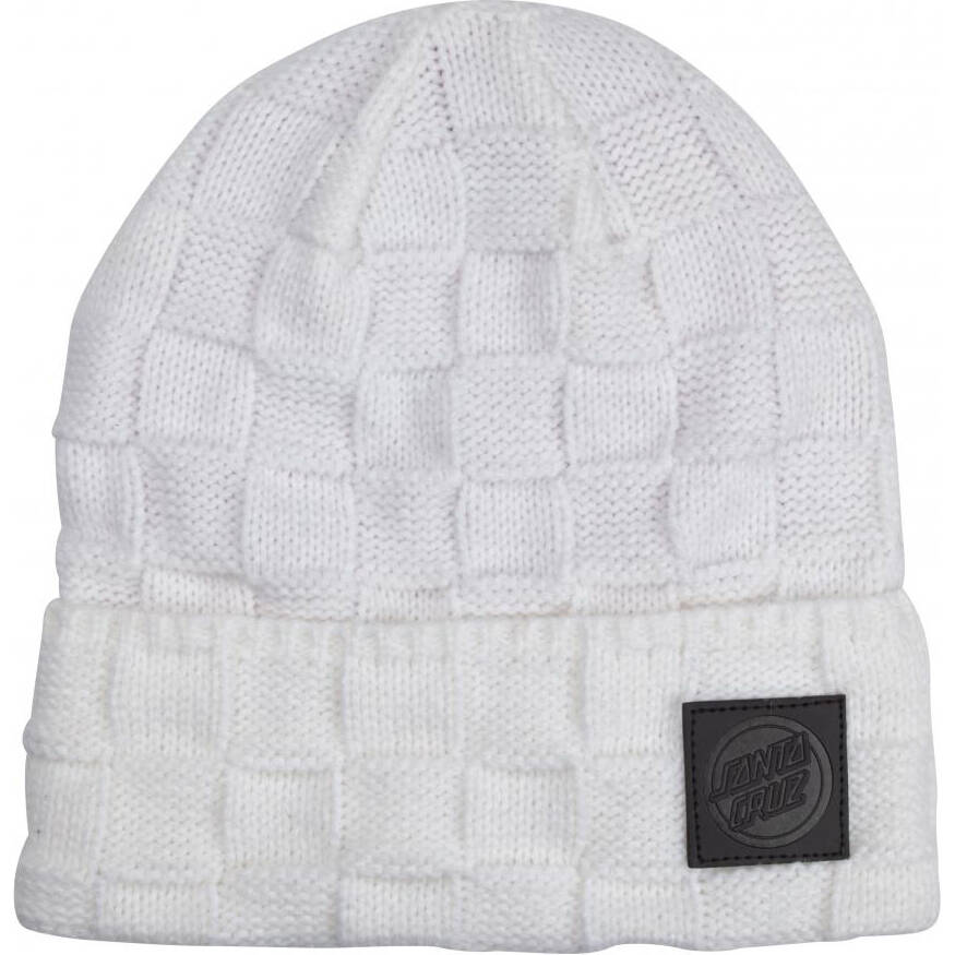 Santa Cruz Check Out Beanie - White Check