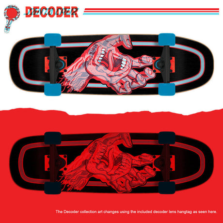 Santa Cruz Decoder Hand Cruiser Complete Longboard - Black 32.26"