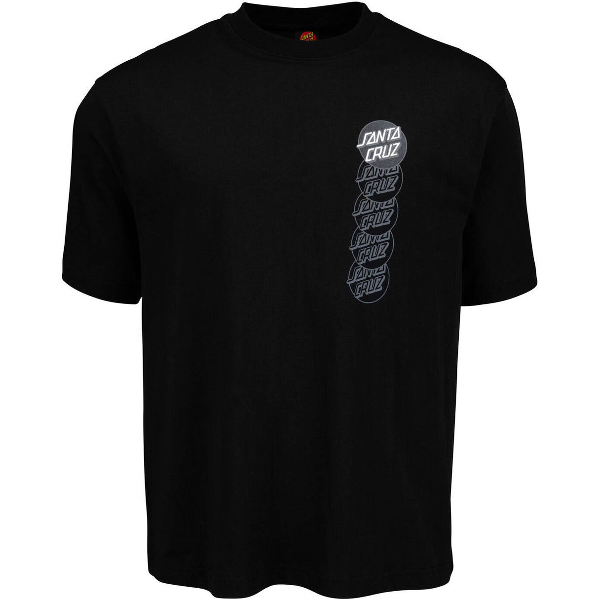 Santa Cruz Descend Dot T Shirt - Black