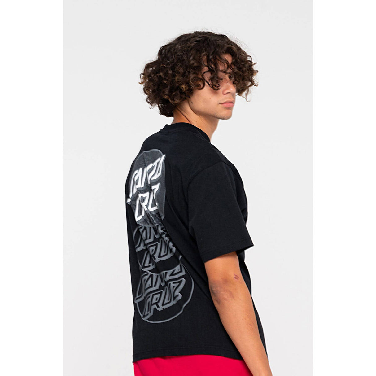 Santa Cruz Descend Dot T Shirt - Black
