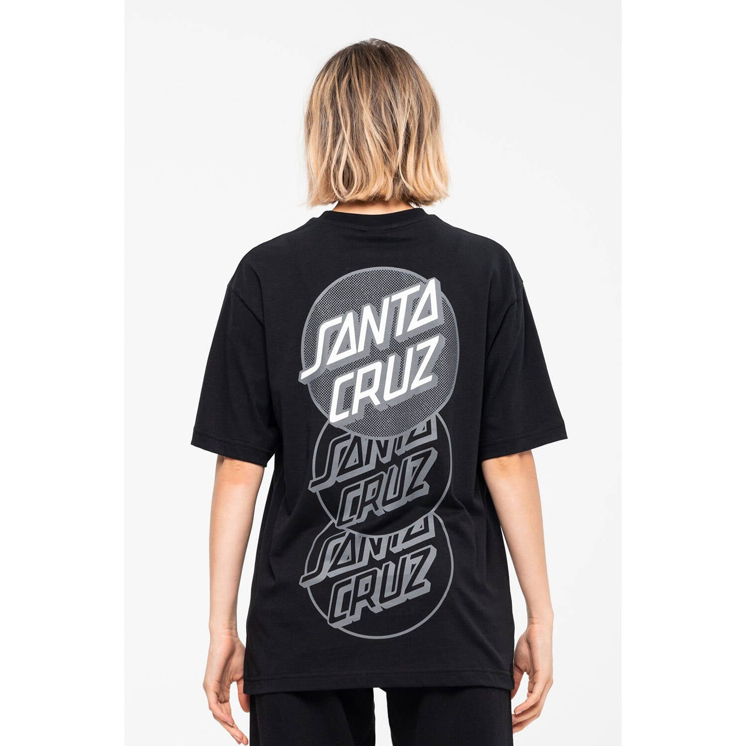 Santa Cruz Descend Dot T Shirt - Black