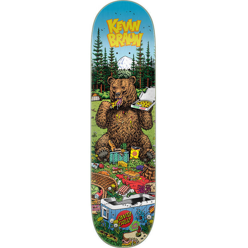 Santa Cruz Everslick Braun Great Outdoors Skateboard Deck - Multi 8.25"