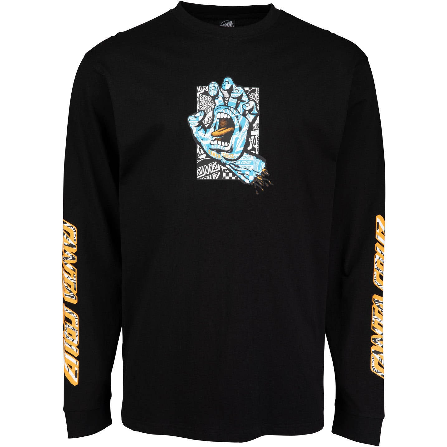 Santa Cruz Flier Hand Longsleeve T Shirt - Black
