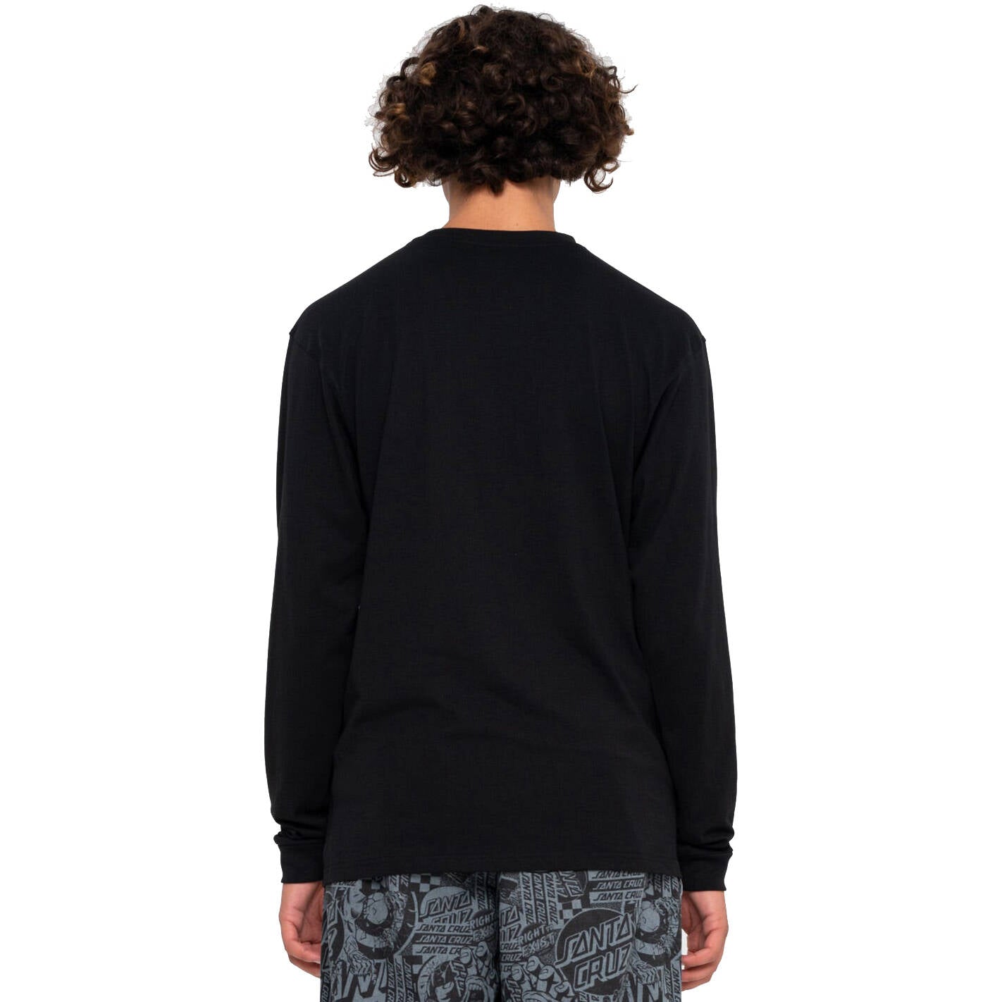 Santa Cruz Flier Hand Longsleeve T Shirt - Black